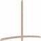 Ekena Millwork Bellingham Smooth Timber Gable Bracket, Douglas Fir, 108"W x 72"H x 1 1/2"D x 3 1/2"F, 16/12 Pitch GBW108X72X0204BEL00SDF - alternate 2